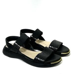 Cole Haan Grand Ambition Carmel Sandal Black Croc Print 8